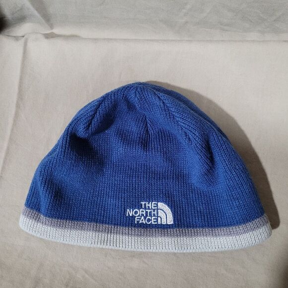 The North Face blue winter one size beanie hat - Picture 1 of 4